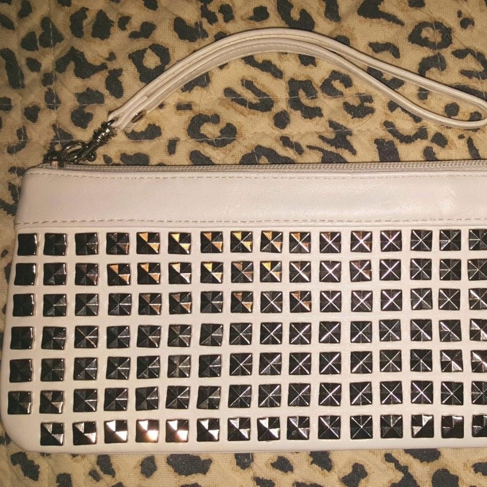 Steve Madden Studded Leather Clutch